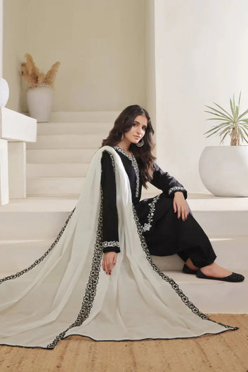 ZAHRA EMBROIDERED – 3 PIECE