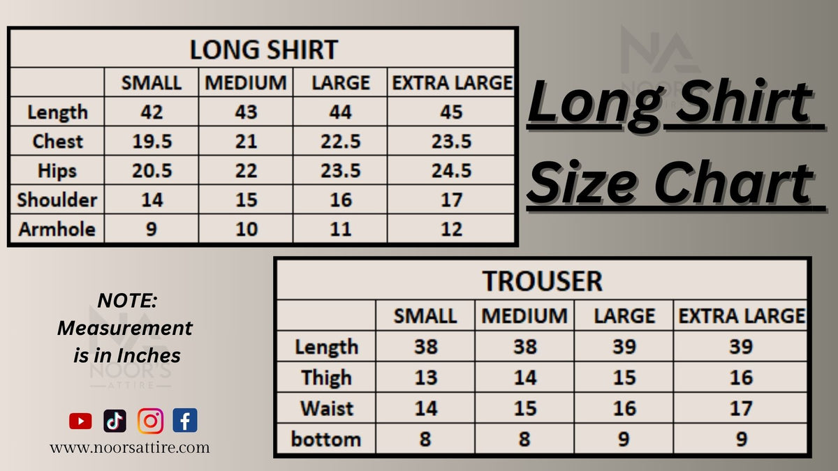 esc size chart image