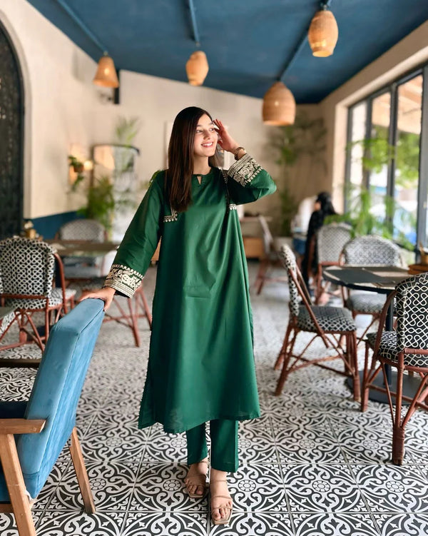 NOOR-E-NAZAKAT EMBROIDERED – 2 PIECE